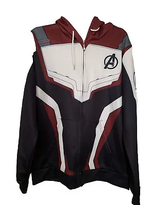 Avengers Endgame Size 3XL Red White And Black Zip Up Hoodie • £15