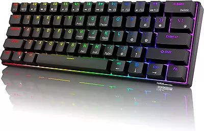 RK ROYAL KLUDGE RK61 2.4Ghz Wireless/Bluetooth/Wired 60% Mechanical Keyboard 61 • $178.95