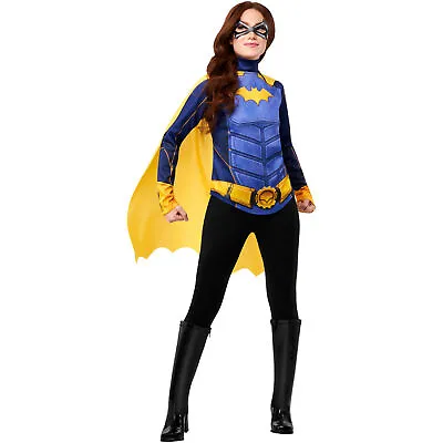 $41.98 • Buy Batgirl Costume Top With Cape And Mask Multi-Color
