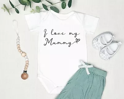 Baby Grow 07 I Love My Mummy  - Baby Grow - Baby Vest Novelty Gift • £7