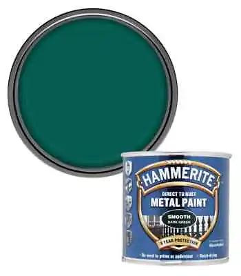 Hammerite Direct To Rust Smooth Metal Paint 250ml - ALL COLOURS AVAILABLE • £9.79