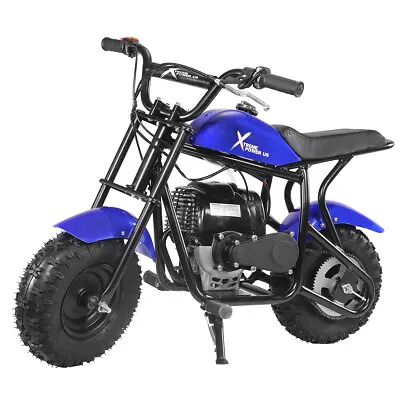 4-Stroke Motorcycle Pocket Bike 40CC Trail Mini Dirt Bike Gas-Power Pit Blue • $299.95