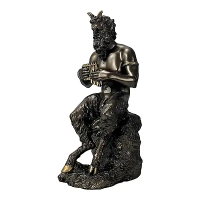 PAN Satyr Greek Nude God Of Nature Faunus Statue Sculpture Bronze Effect • £64.10