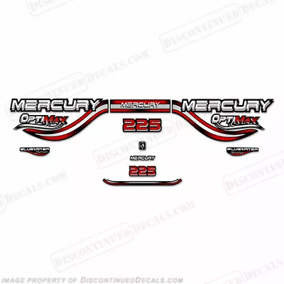 Fits Mercury 225hp Optimax Decals- 1999 (Red) • $109.95