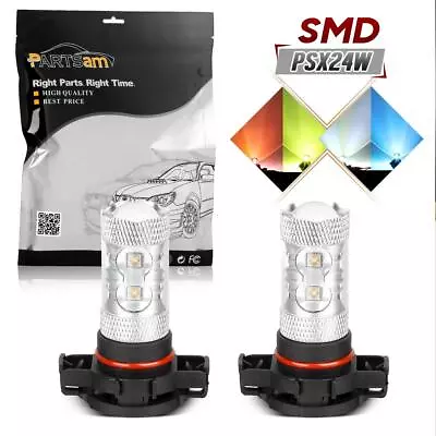 (2) PSX24W 2504 12276 LED Fog Driving Light For Dodge 10-16 High Power 50W Osram • $16.72