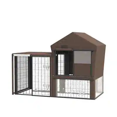 Rabbit Hutch Cover Bunny Guinea Pig Cage Protector Water-Resistant Cover • £29.64