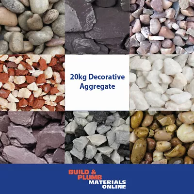 Decorative Aggregates  Slate - Chippings - Gravel - Pebbles - Gardens - 20 Kg • £13.95