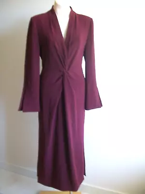 Designer Maxi Office Dress By Cue Size 14 Bnwt Rrp $365. Slits Bottom Sides. • $19.50