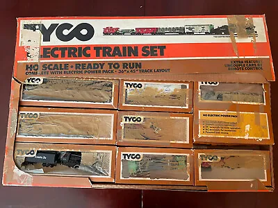 Vintage TYCO HO Scale Electric 36 X 45 SANTE FE Train Set No. 7308 AS IS • $150