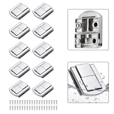 $12.88 • Buy 10x Zinc Alloy Box Latch Clasp Toggle Catch Lock Jewellery Box With Screws Set
