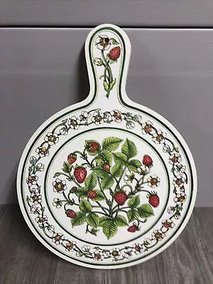 Vintage Clover Leaf Strawberry Melamine Chopping Board England EUC Blossoms D4 • $28
