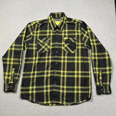 Dixxon Shirt Mens Large Yellow 72 Seasons Metalica Plaid Button Up Flannel • $94.99