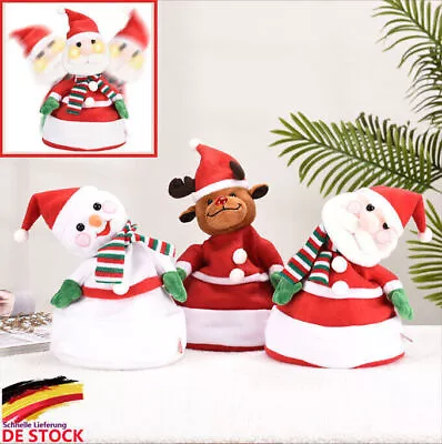 Christmas Xmas Novelty Santa Hat Cap For Musical Singing Moving Dancing NEU • £17.13