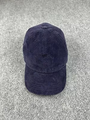 Barbour Hat Strap Back Cap Corduroy Blue Adjustable Baseball Cotton Blend Mens • $25.01
