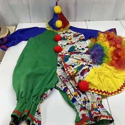 Vintage Handmade Complete Clown Children’s Halloween Costume Circus • $29.99