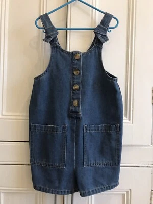 £2.99 • Buy Girls Nutmeg Denim Dungarees Shorts Playsuit Age 8-9 Years