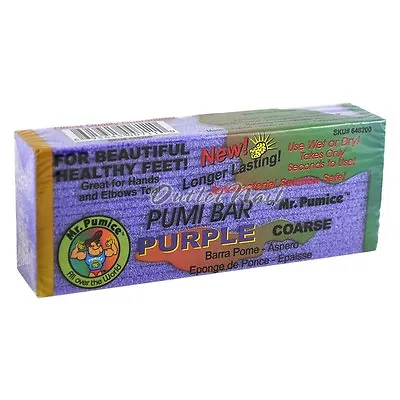 Mr.Pumice PUMI BAR Purple Coarse Anti Bacterial -Beautiful Healthy Feet SHIP 24H • $13.98