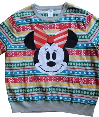 Minnie Mouse Disney Christmas Holiday Sweater Women XS Extra Small XSMALL • $49.99