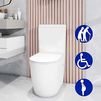 Comfortable Height Toilet Close Coupled High Seat For Elderly & Disabaled People • £245.99