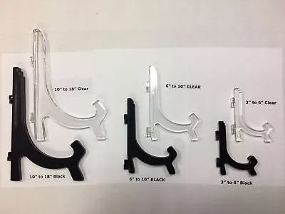 £3.99 • Buy Plate Stand Holder Display Decorative Easel Picture Frame Ornament Mount ACRYLIC