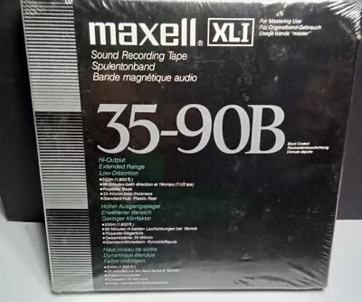 Vintage Black Maxwell XLI 35-180B  Reel To Reel Tape. 192 Minutes. Sealed New. • $69