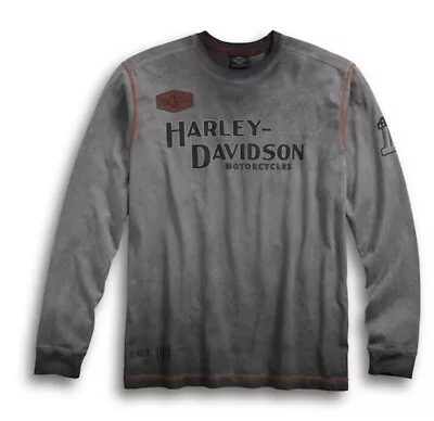 Harley-Davidson® Men's VINTAGE Eagle Long Sleeved T Shirt GENUINE • £34.99