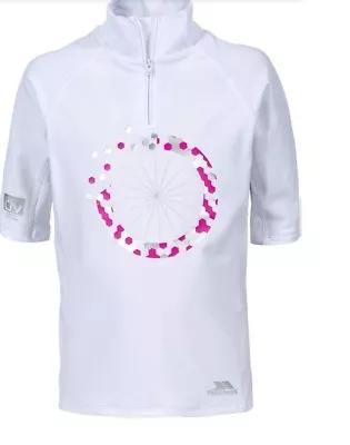 £9.99 • Buy Trespass Halley Girls Rashguard UV Protection Swim Top
