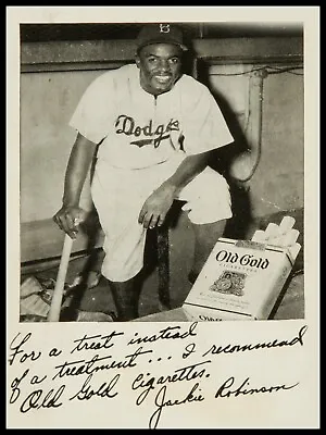 Vintage Look Old Gold Cigarettes NEW METAL SIGN: Jackie Robinson - Bklyn Dodgers • $19.88