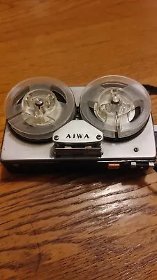 Vintage Aiwa Mini Reel To Reel Tape Recorder TP-60 Read TP 60 • $79.99
