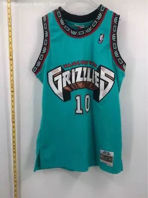 Mitchell & Ness Mens Blue Vancouver Grizzlies Mike Bibby 10 NBA Jersey Size L • $10.50