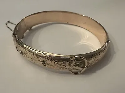 A 1916 9ct Gold Belt Bangle 13.5g • £300