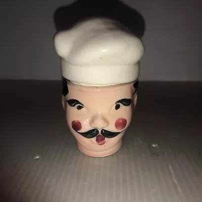 Vintage Italian Chef 2 Piece Stacking Salt And Pepper Shakers- Japan • $10