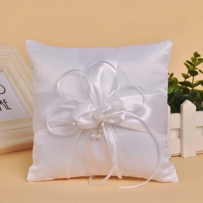  Wedding Ring Bearer Pillow Cushion Bride European American Lace • £7.42