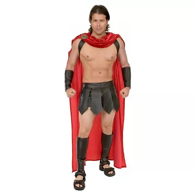 Spartan Warrior Greek 300 Gladiator Costume Halloween Fancy Dress • $51.06