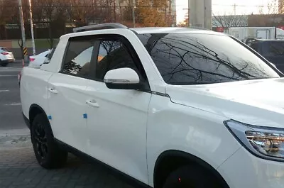 $76.95 • Buy Smoke Weather Shields Wind Deflectors 4p For 2019 2020 Ssangyong Musso XLV