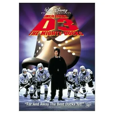 D3: The Mighty Ducks (DVD 1996) Emilio Estevez Disney Widescreen • $5.45