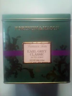 Fortnum & Mason Earl Grey. 50 Bags In Caddy Tin. 15% Discounts. FREE Delivery. • £18.75