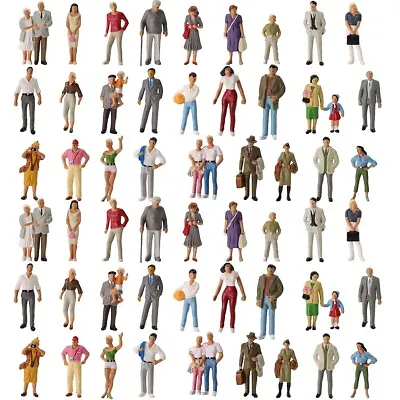 60pcs Model Trains O Scale Figures 1:43 Standing People 30 Different Poses • $27.99