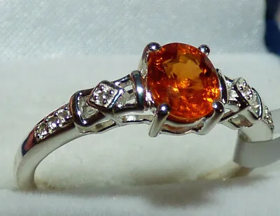 Beautiful Mandarin Garnet Ring • $45.63