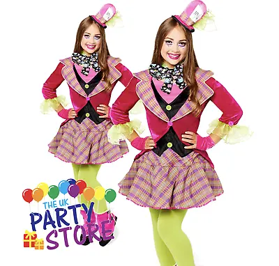 Girls MAD HATTER Child & Teen Fancy Dress Costume World Book Day Child Kids • £29.95