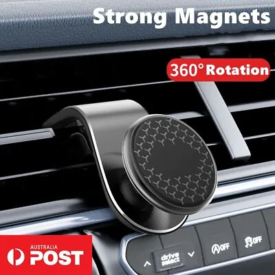 360 Rotation Magnetic Car Mount Air Vent Clip Phone Holder For IPhone Samsung • $17.99