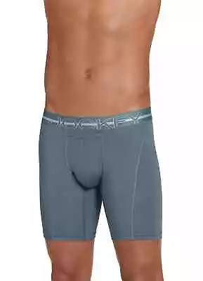 Jockey Men's Sport Silver Microfiber 9  Long Leg Boxer Brief • $10.99