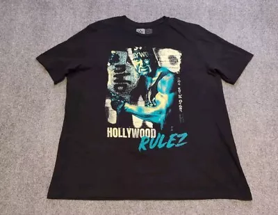 WWE Shirt Mens 3XL Black WWF Hollywood Hulk Hogan NWO Wrestling  • $19.99