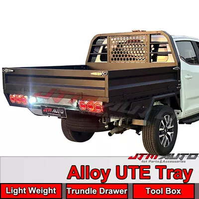 $4875.08 • Buy Light Weight Alloy Aluminium Ute Tray Trundle + Toolboxes To Suit Dual Cab Utes