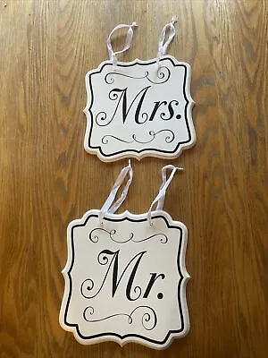 Mr. & Mrs. Wedding Wooden Wall Hanging Sign • $11