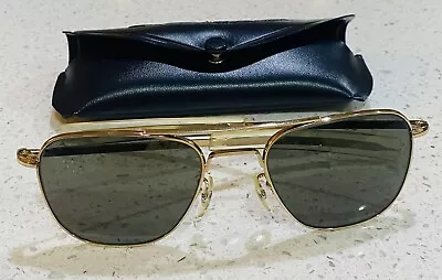 Original FG-58 Pilot Sunglasses By Command Marketing Aviator Military Navy Case • $275