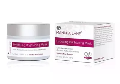 Manuka Lane Hydrating Brightening Mask Honey Coconut Water Chamomile 50ML New • £14.89