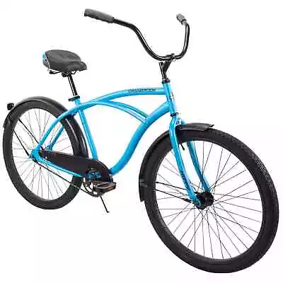 Men's Beach Cruiser Bike 26 Inch Perfect Fit Steel Frame Comfort Ride Blue • $199.95