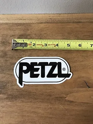 Petzl Black/ White Sticker/Decal Climbing Outdoor Hiking Backpacking Approx 5” • $4.50