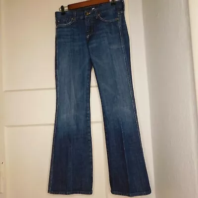 7 For All Mankind Womens Sz 26 Jeans A Pocket Bootcut Flare Blue 7FAMK • $17.85